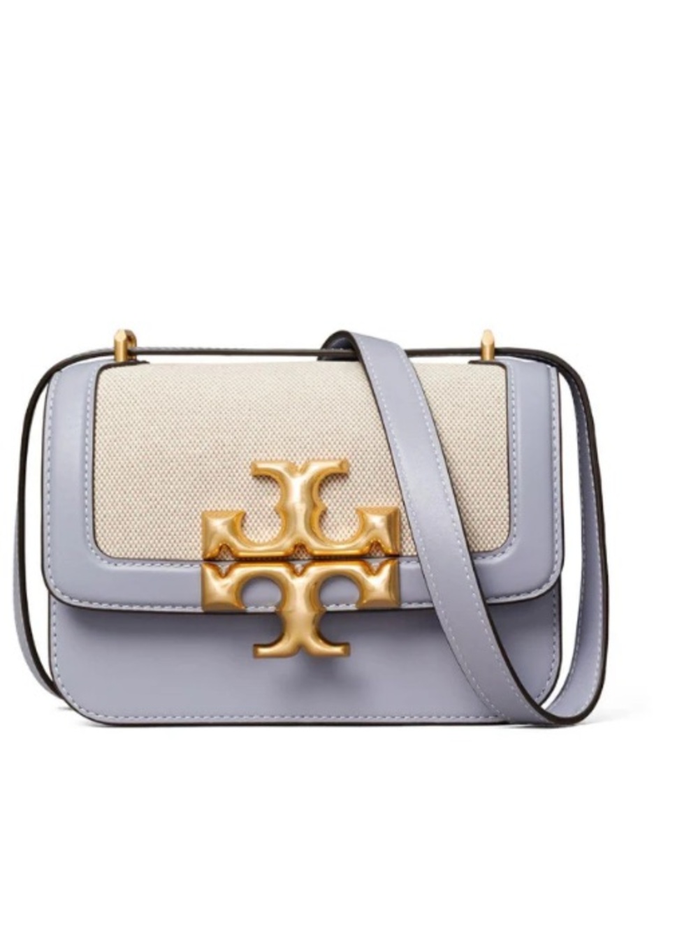 Tory Burch 80397 Eleanor Canvas Small Convertible Shoulder Bag Cloud Blue